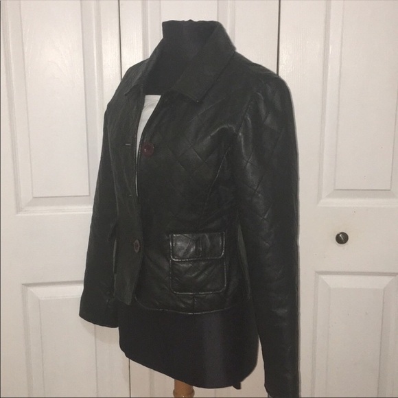 Margaret Godfrey quilted 100% leather jacket - Picture 3 of 8